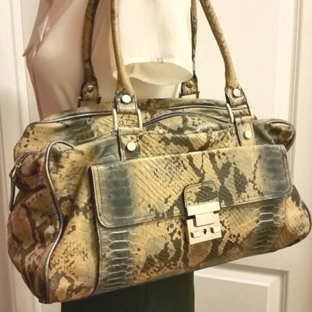 ✨👜 NORDSTROM LIMITED ED GENUINE Leather Satchel Tote Purse Bag